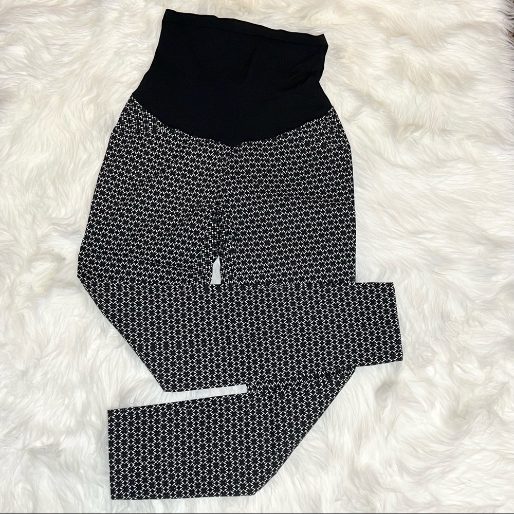 Motherhood Maternity Belly panel stretch ankle pants. Sz Small